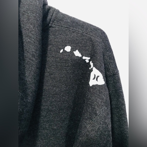 Hurley Hawaii Classic Fit Full Zip Dark Gray Hoodie Medium NWOT - Picture 5 of 5